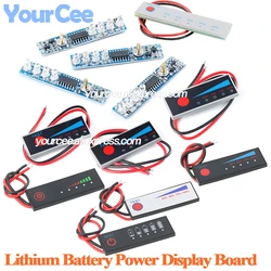 5pcs/1pc 1s-7s 3.7V 18650 Li-ion Lipo Lithium Lead Acid Battery Level Indicator Tester LCD Display Meter Capacity