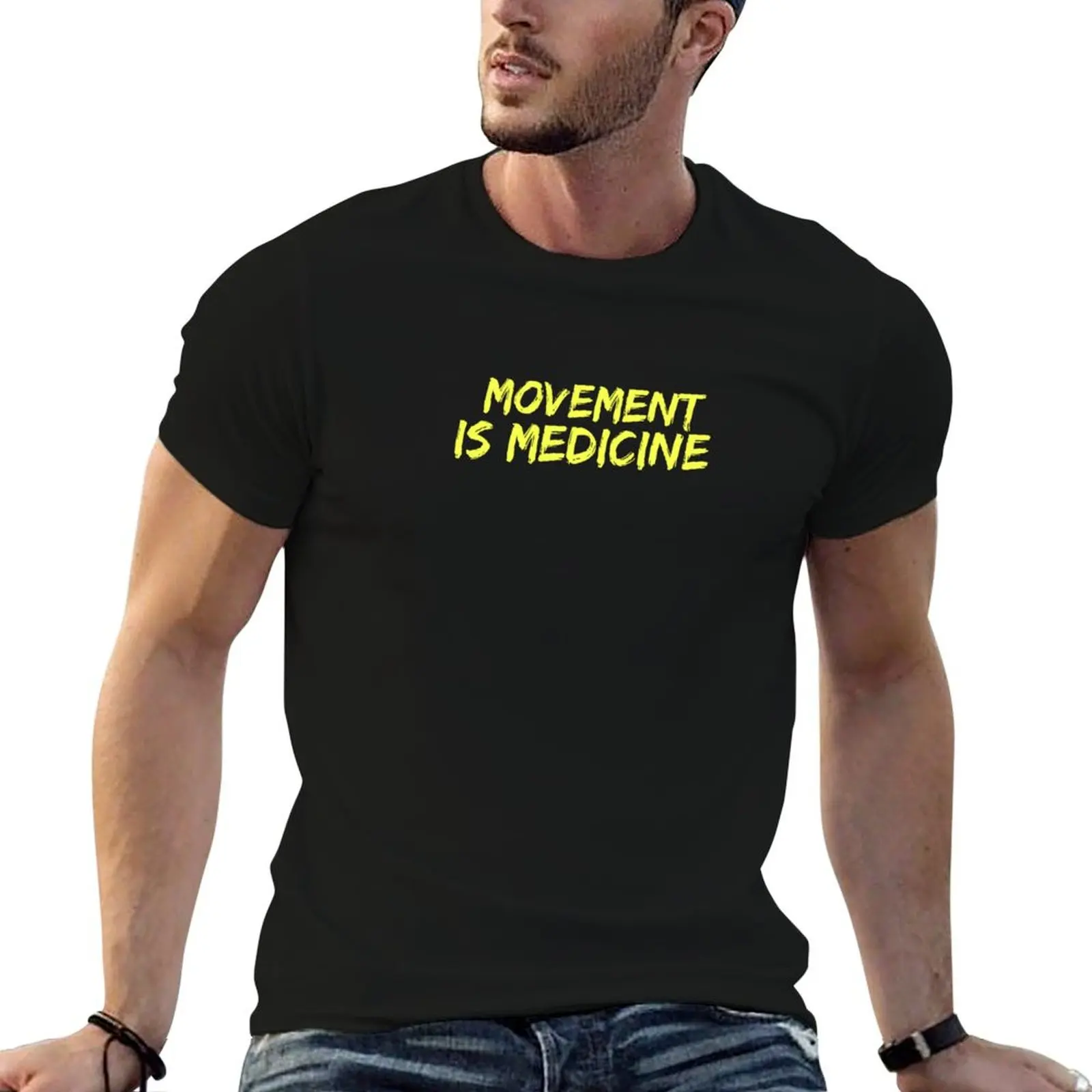 Movement is Medicine T-Shirt Work Outdoor Short Sleeve Tee