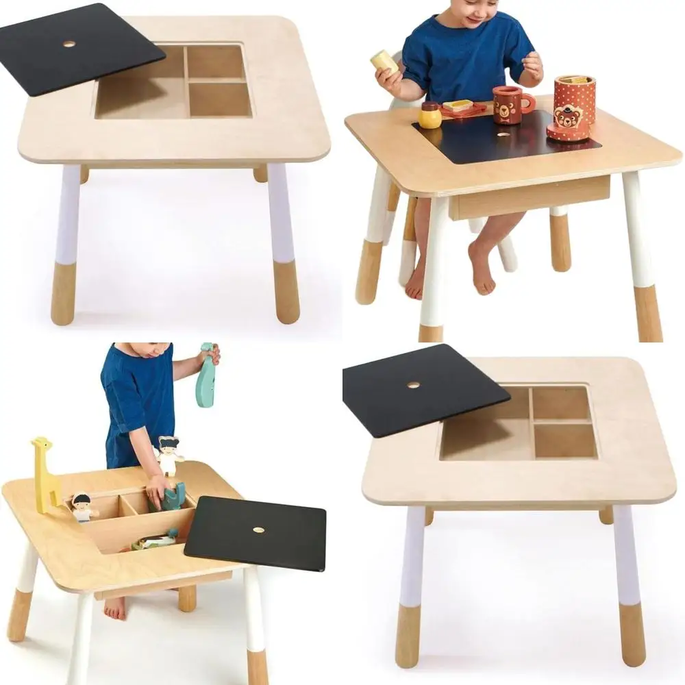 

Очаровательный детский набор столов и стульев для художественных игр — качество премиум-класса для детей от 3 лет и старше (Лесной стол)