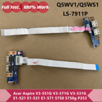 Laptop Dual USB Board Socket w / Cable Acer Aspire V3-551G V3-571G V3-531G E1-521 E1-531 E1-571 5750 5750g P253 E1-571G LS-7911P