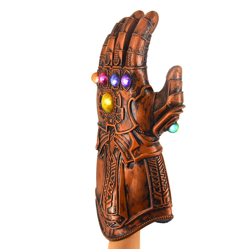 Le Cool with , mask, Infinity War gems, colorful lights, glowing gloves