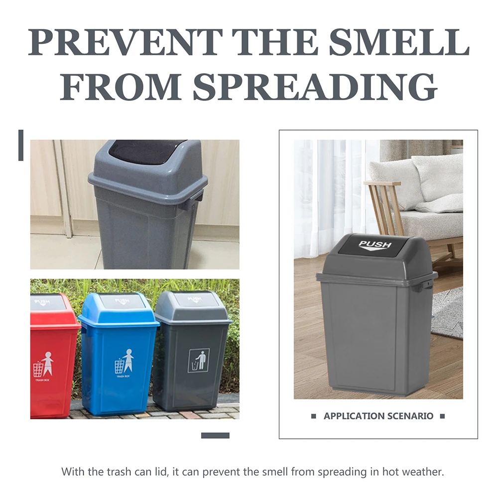 

Plastic Trash Can Replacement Swing For Wastebasket Odor Proof Easy Install Office Park Use Replacement Plastic Trash