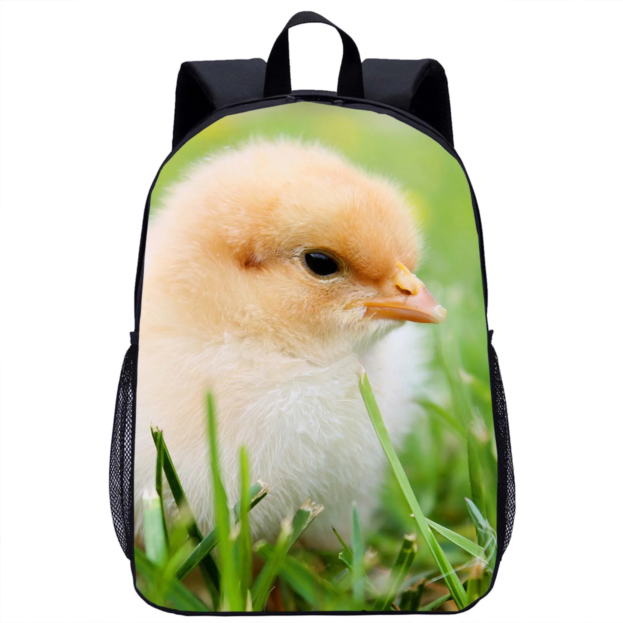 

Farm Chicken Print Backpack Girls Boys Book Bag Student Schoolbag Teenager Woman Men Travel Rucksacks Daily Casual Backpacks