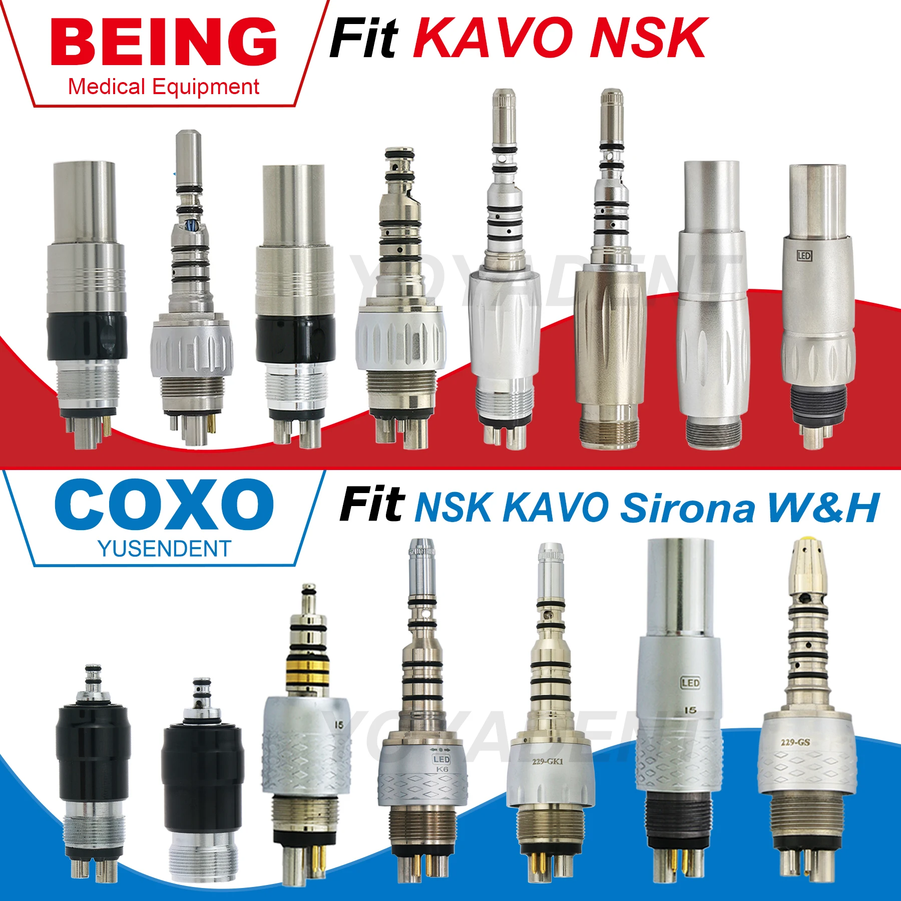 

Муфта стоматологического наконечника COXO, уплотнительные кольца, уплотнение для KAVO NSK WH Sirona, турбинная светодиодная муфта, антимасляная муфта, подходит для KAVO NSK