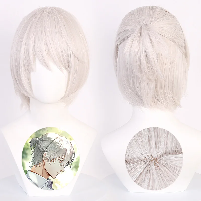 Peluca "Light And Shadow Love" Qizi Li Cosplay peluca Color personalizado cuero cabelludo peinado medio superior