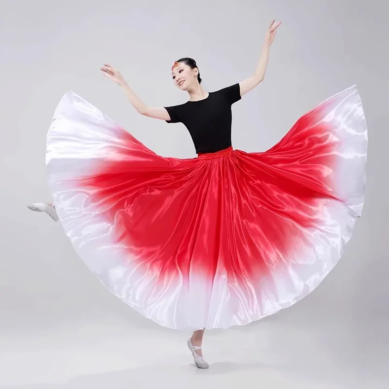 Jupe de danse du ventre pour femmes, grande balançoire, jupe ouverte, grande taille, robe en satin pour filles gitanes, performance pour femme, phtalgrill