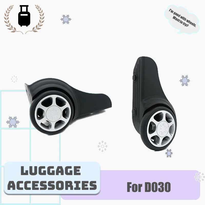 

For D030 Luggage Accessories Fixed Directional Wheel Durable Replacement Straight Roller Easy-to-Install Luggage Accessories
