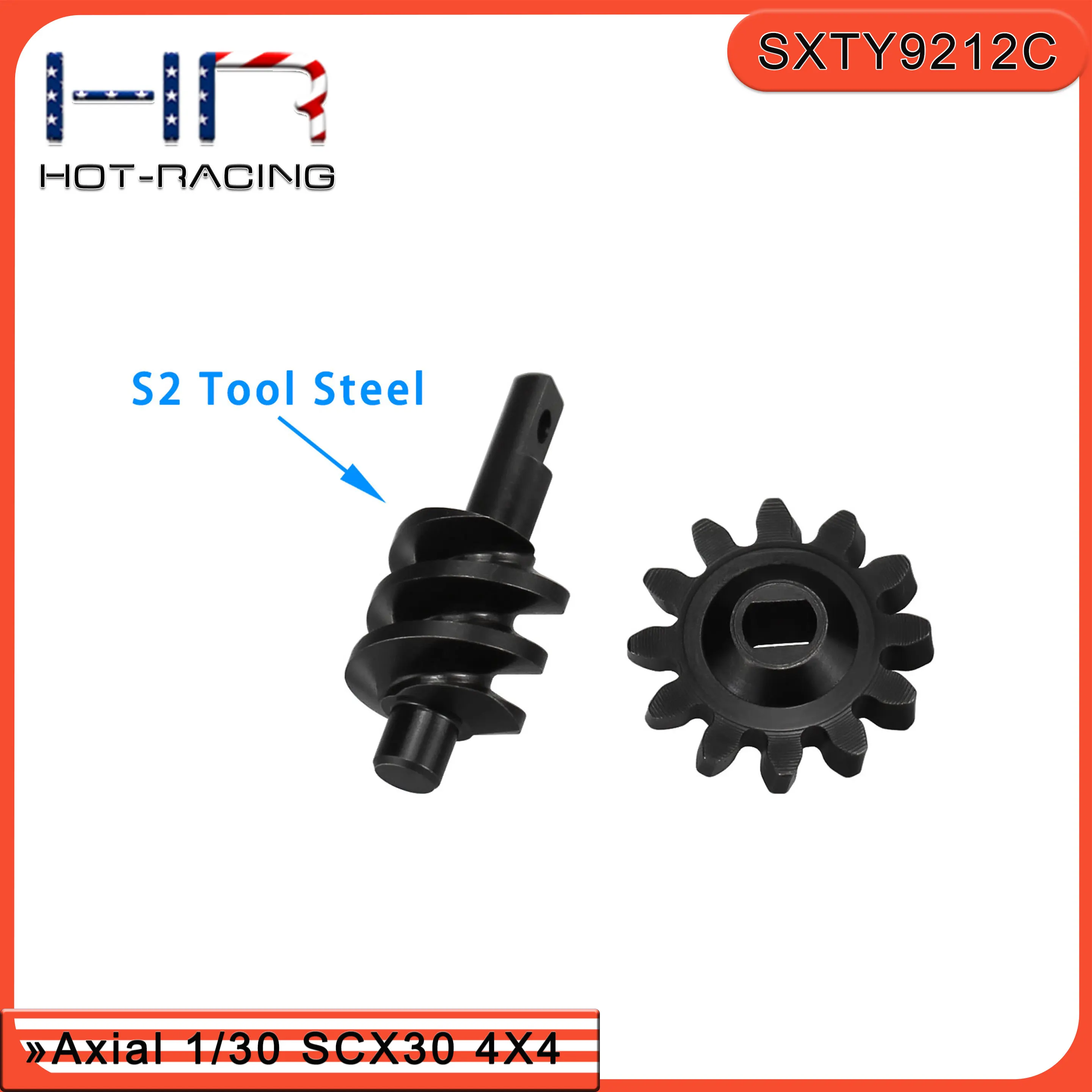 2/12T Center Worm Gear Set SCX30