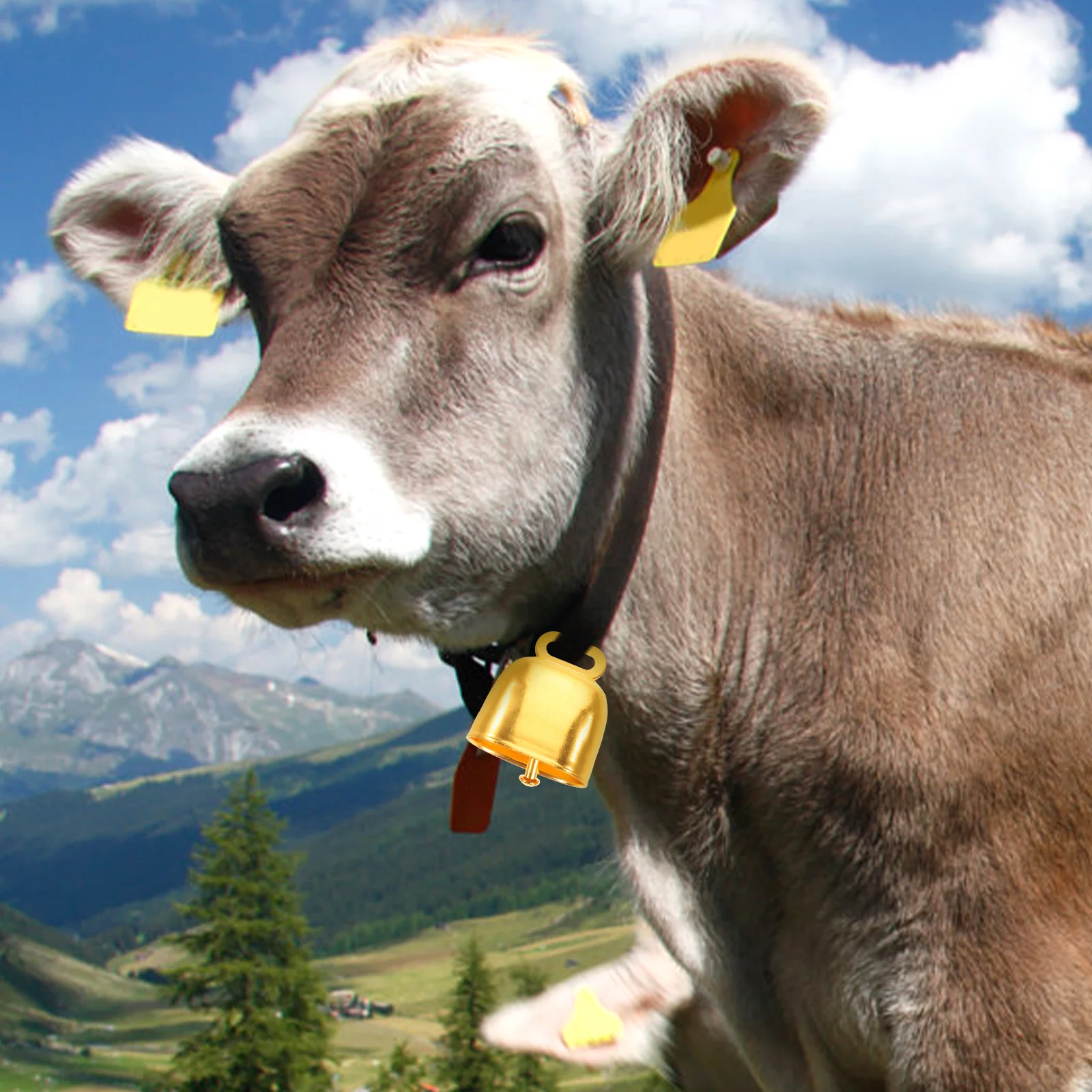 10 قطعة أجراس الماشية المعدنية بصوت عال أجراس الماشية المزرعة خمر حلي معلقة للأبقار الأغنام الماعز مكافحة خسر البقرة جرس الزينة