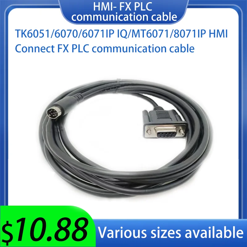 

HMI TK6070IQ/IP TK6071IQ/IP MT6071/8072IP TK6051/6050IP Connect FX Communication Cable Various Models And Lengths Are Available