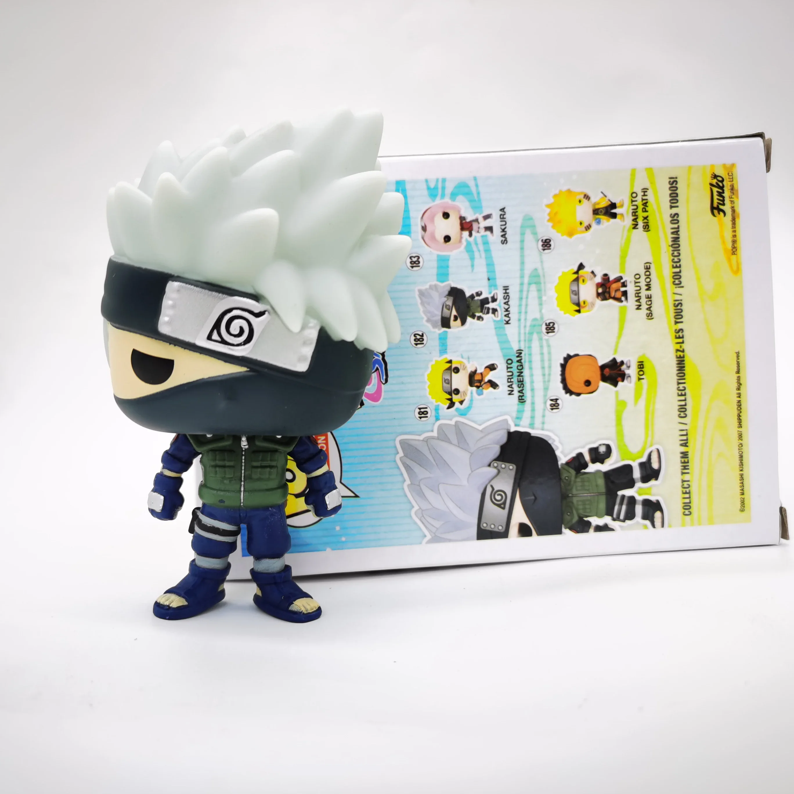 Kawaii giapponese Uzumaki NARUTOS KAKASHI # 182 Popstyle Vinyl Action Figure Collection Modello Giocattoli per bambini Regalo di Natale