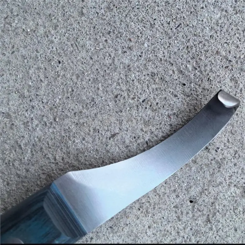 ABYM Hoof Knife,Blue Wooden Handle, Right-Handed Single-Edged Horseshoe Trimming Tool