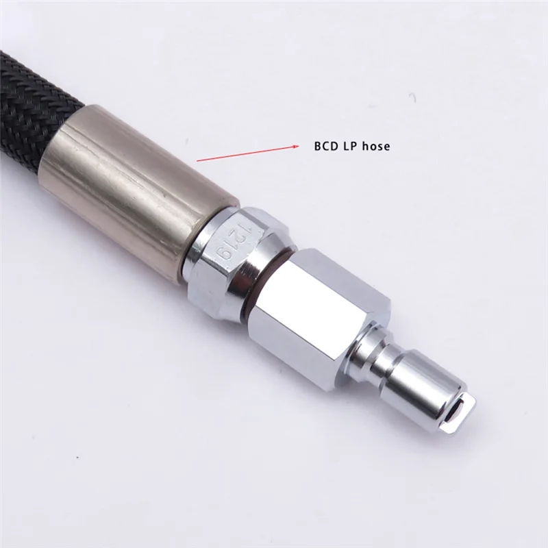 B72A 스쿠버 다이빙 3/8-24 여성 표준 BCD 저압 퀵 릴리스 남성 다이빙 부품 액세서리