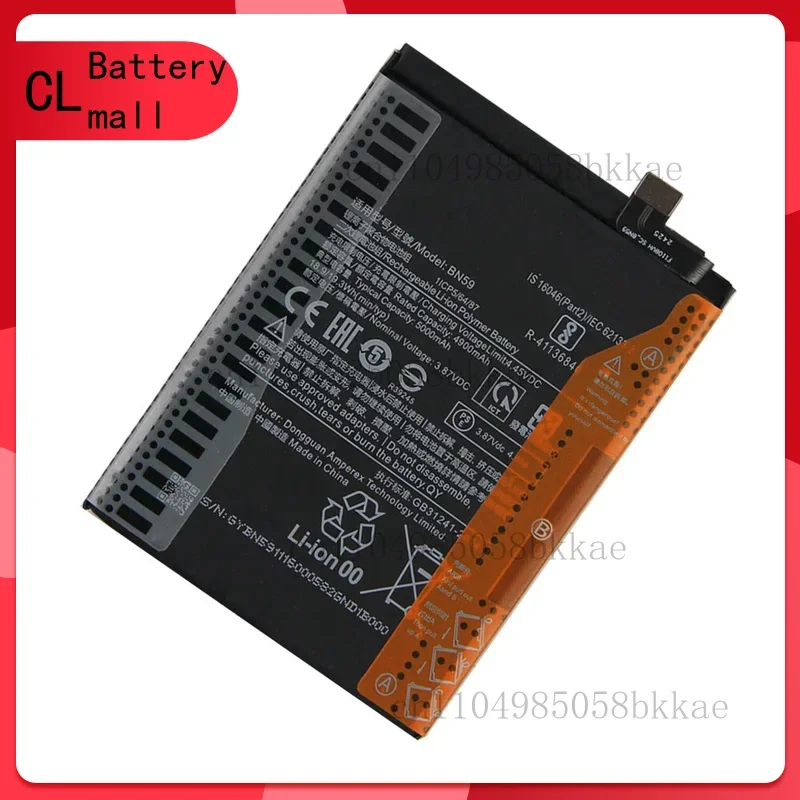 Bateria de telefone de substituição 2024 de alta qualidade BN59 para Xiaomi Redmi Note10 Note 10S Note 10 PRO