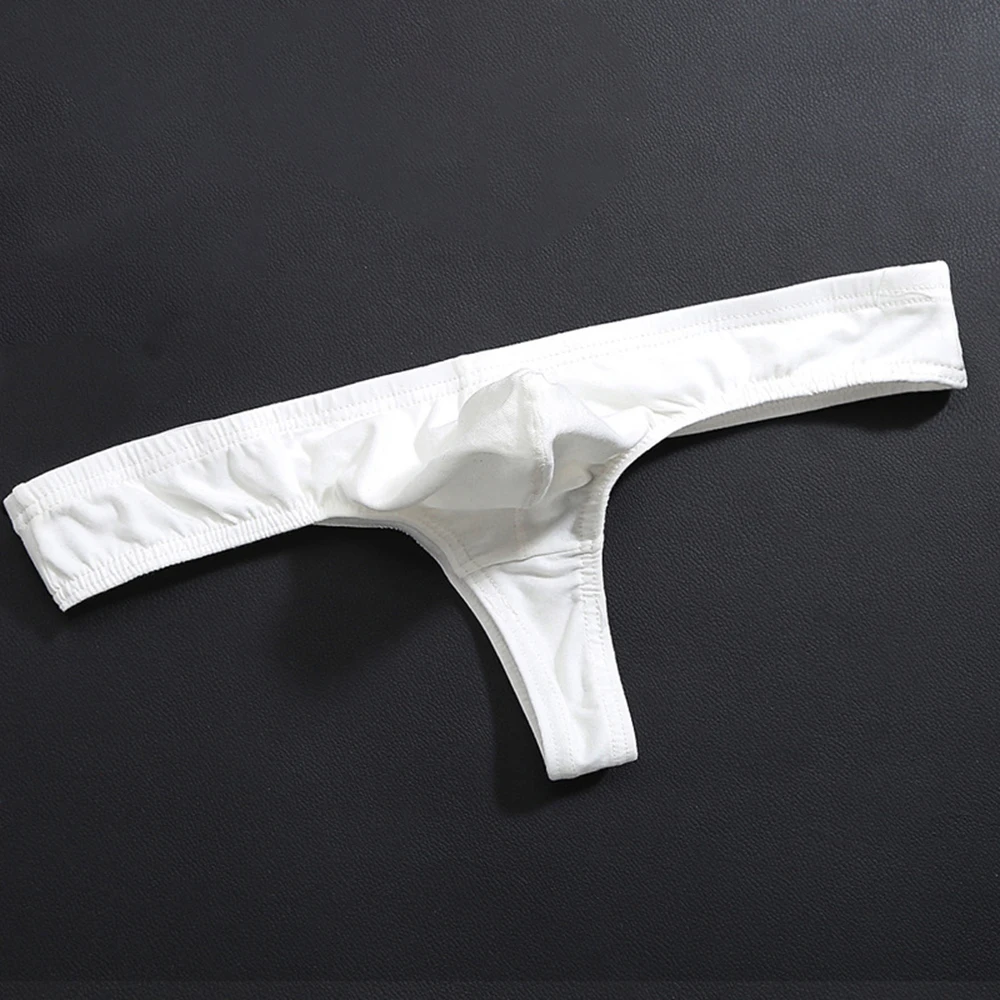 1pc Sexy Men's Comfortable Cotton Underwear Low Rise Bulge Pouch G-Strings T-Back Thongs Briefs Shorts Man Panties