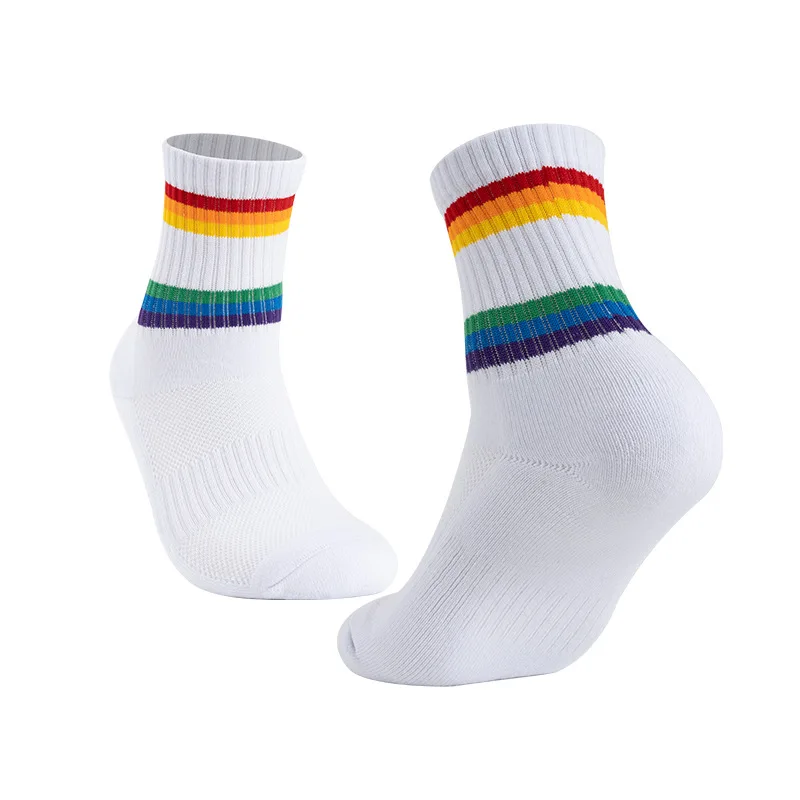 Badminton socks, medium tube towel bottom, thickened cotton socks, sports breathable outdoor tennis socks