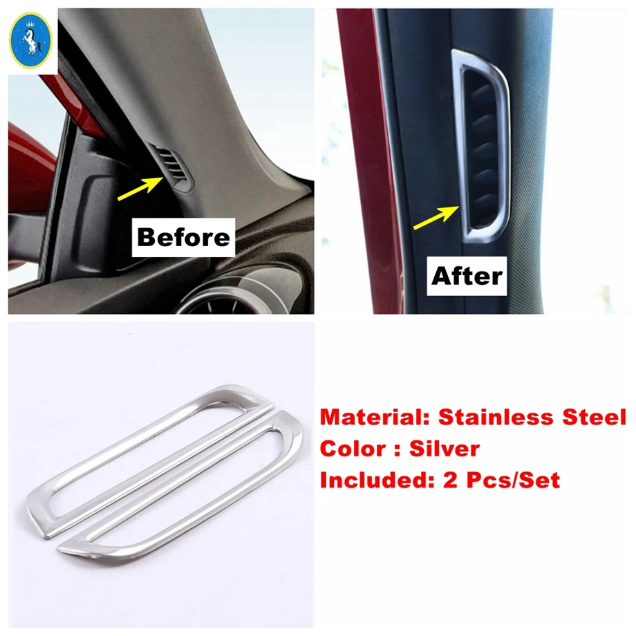 

Silver Auto Accessories Window Lift / Air AC Central Control / Glove Box Sequins Cover Trim For MG HS / HS Plug-in 2020 - 2024