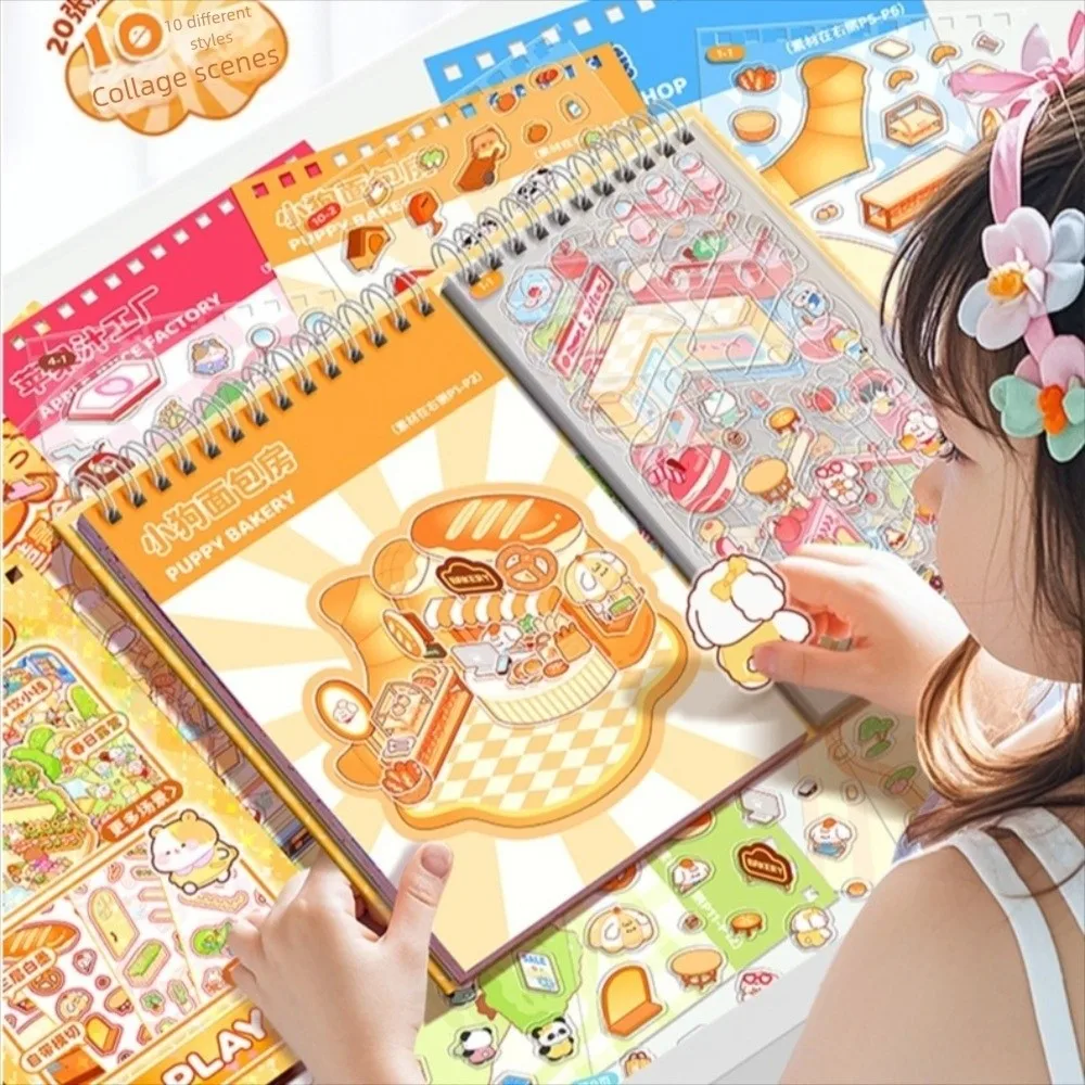 

3D мультяшный дизайн, коллекция миниатюрных сцен, портативный размер, миниатюрные сцены дома, 3D визуальный миниатюрный дом, дизайн сцены кабины