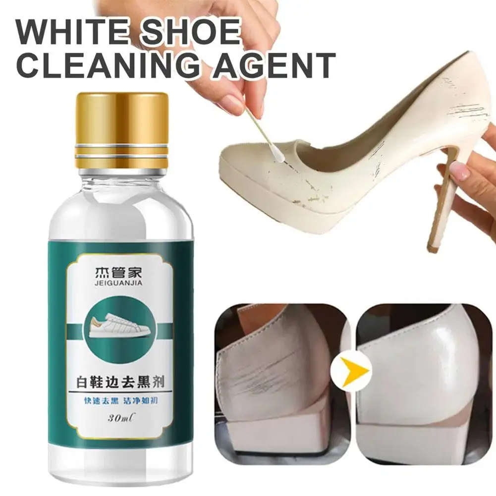 2PCS White Shoes Cleaner Shoe Edge Decontamination Cleaner Patent Leather Shoes Cleaner Whiten Care Edge Tool Scratch Remover