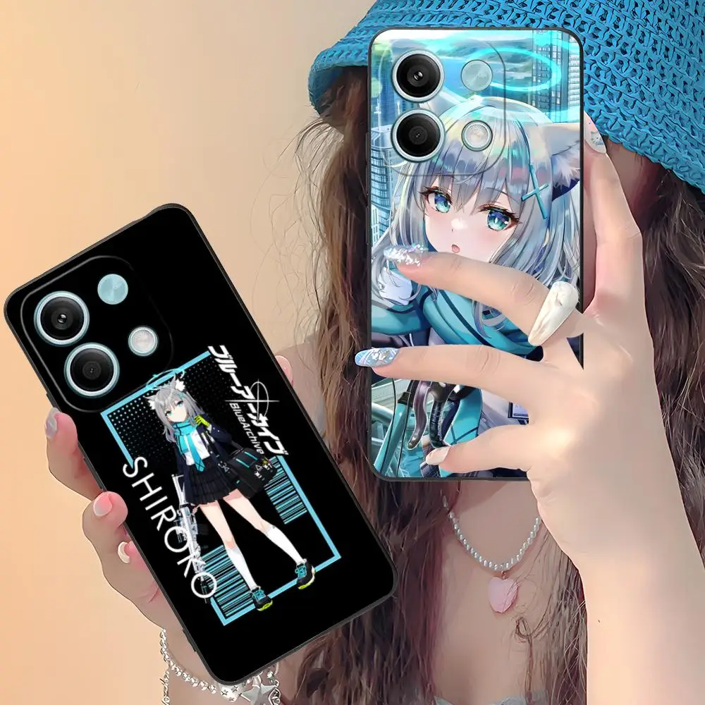 الأزرق الأرشيف شيروكو قضية الهاتف الخليوي ل Xiaomi Redmi ملاحظة 14 13 12 11 S برو زائد 4G 5G اللون الطباعة غطاء الهواتف المحمولة جميلة #4