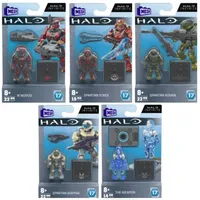 Mega Bloks Construx Haloes Universe Heroes Series Action Figures Spartan Yoroi Kovan Agryna Brute Chieftain Boys Game Toys