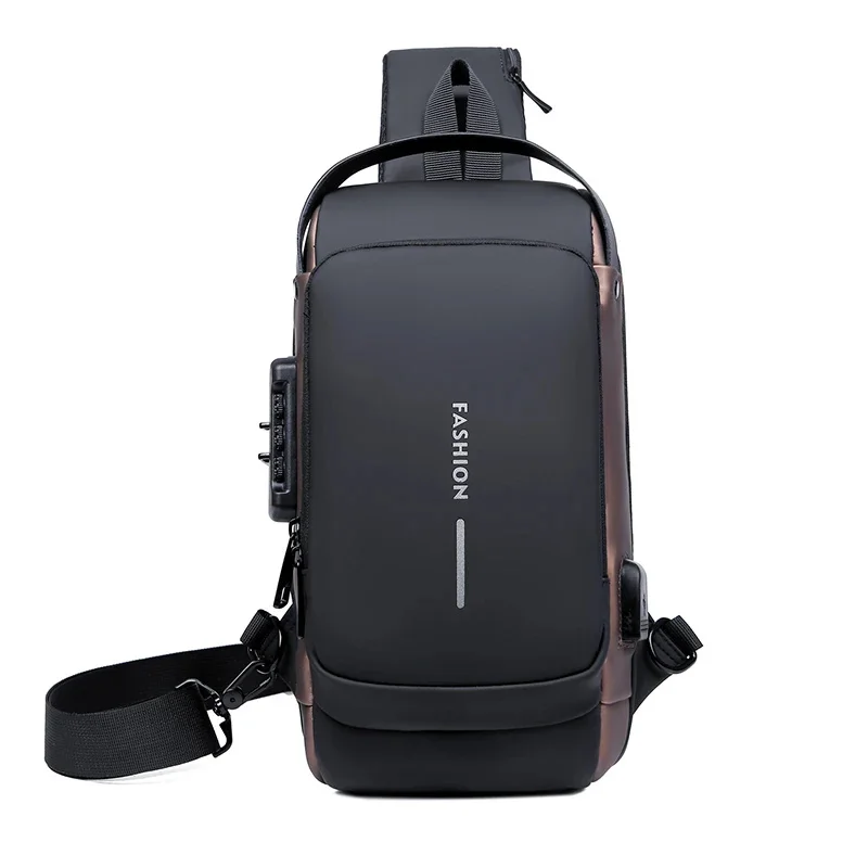 Men Sling Cross Body Backpack Shoulder Chest Pack Motorcycle Anti-theft Travel Waterproof Oxford Male Side Messenger Bag