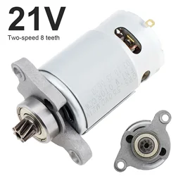 21V 8 Teeth RS550 DC Motor Power Reciprocating Electric Saw Motor 8 Teeth Electric Saw Motor with Helical Teeth Gear