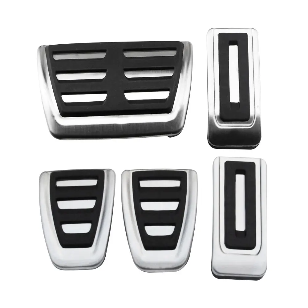 Stainless Steel Car Pedal Covers for VOLKSWAGEN VW Transporter Multivan T5 T6 Caravelle T6 Gas Brake Pedal Pad Accessorie