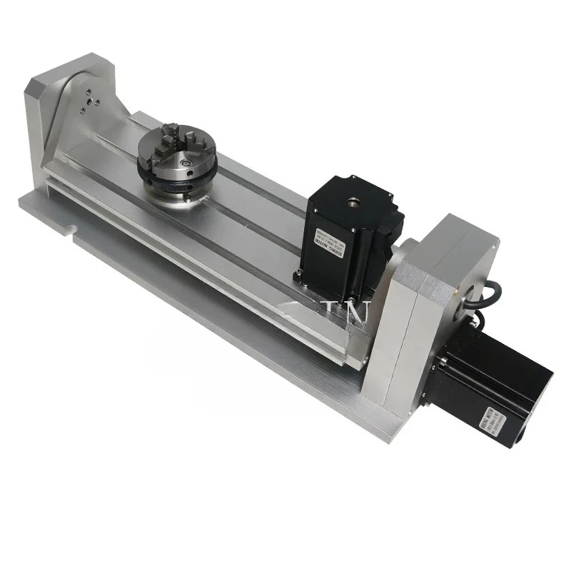 5th Rotary Axis Three Jaw Chuck Type for CNC Router Milling Engraving Machine