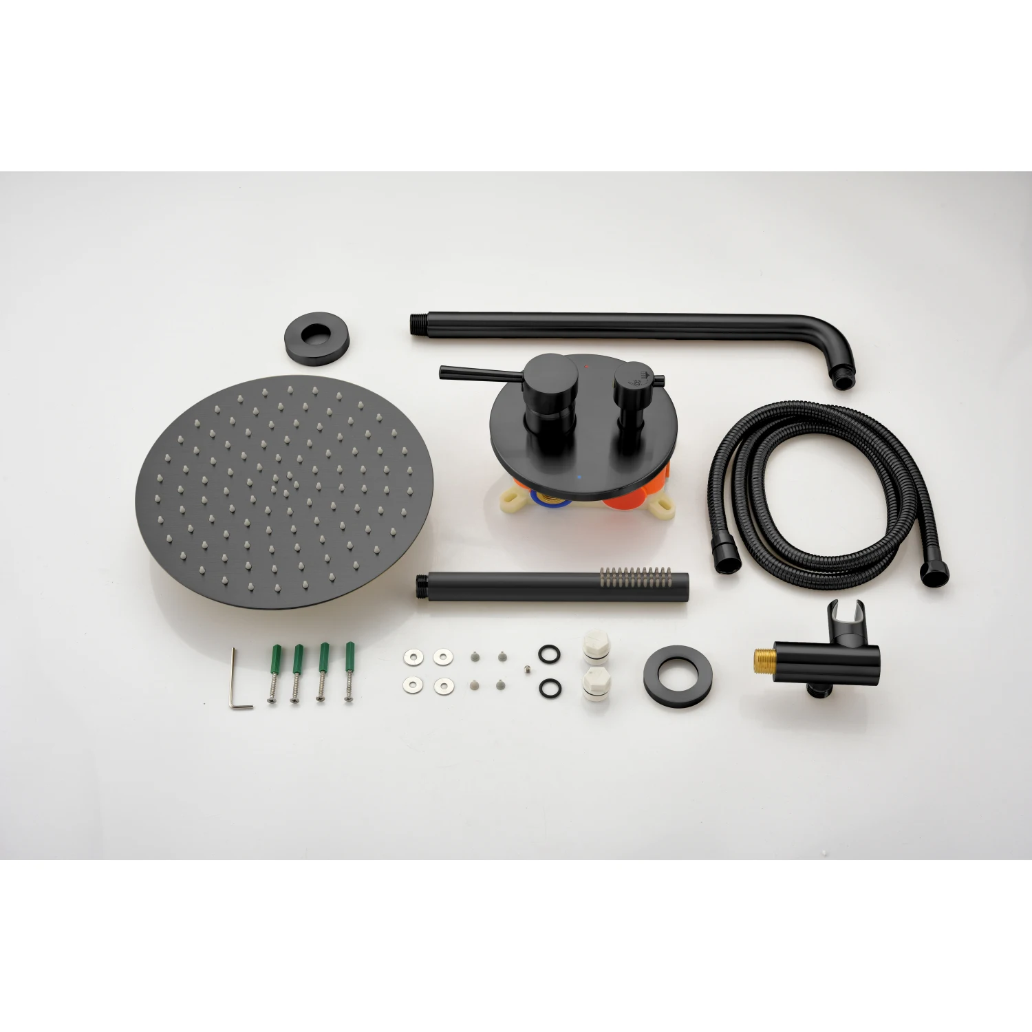 

【High Pressure Shower System Set with 10" Stainless Steel Rain Shower Head】