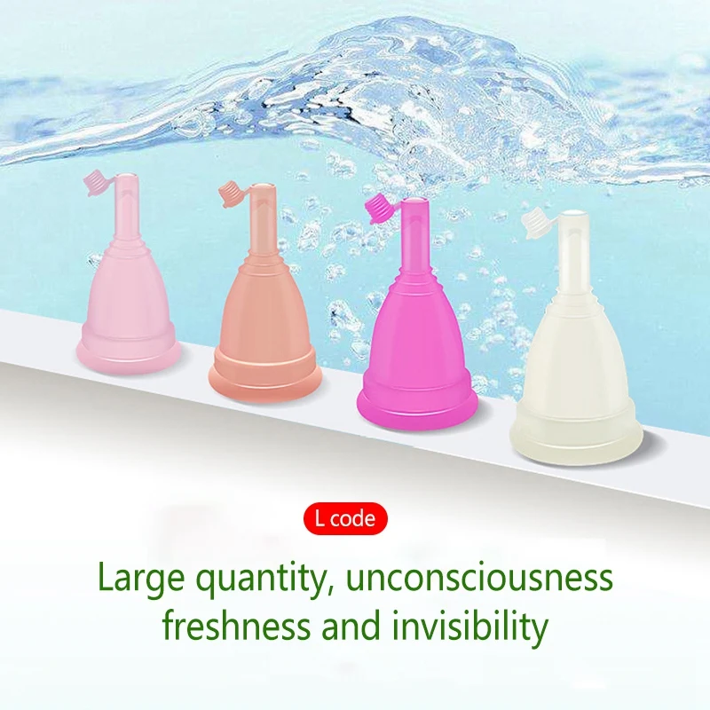 AT44-Feminine Hygiene Menstrual Cup Grade Silicone Reusable Menstrual Cup Feminine Hygiene