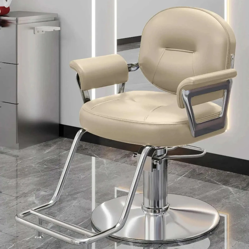 

Hairdressing Chairs Gold Salon Chair Barber Beauty Hydraulic Shop Stations Furniture Fotel Kosmetyczny Barbershop Chair