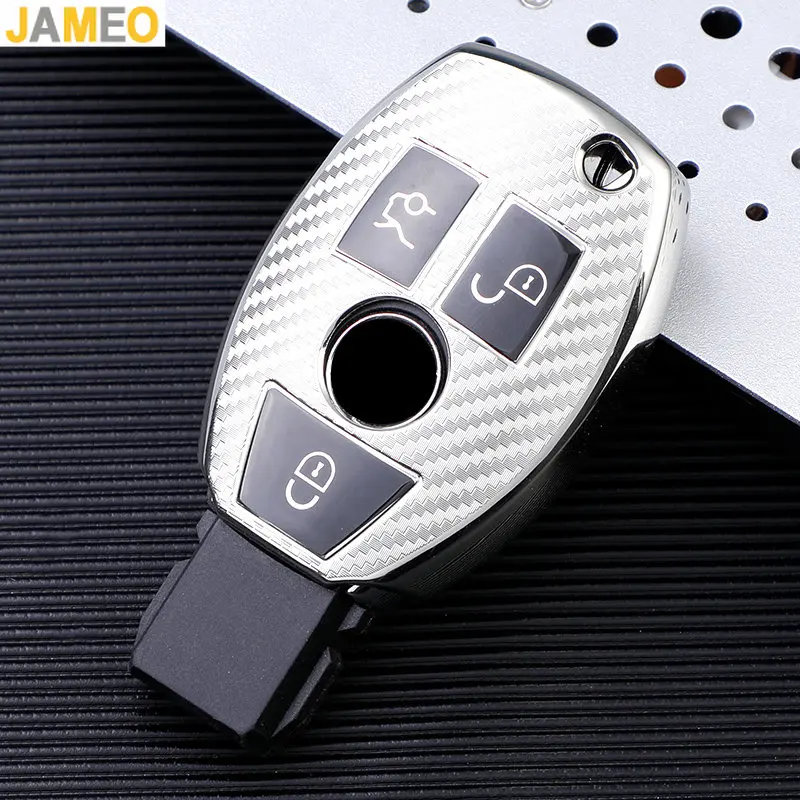 Sarung Kunci Remote Mobil TPU Sarung Kunci Fob untuk Mercedes Benz W204 W463 W176 W251 W205 AMG A C E S G Kelas GLA CLA GLK GLC CLS