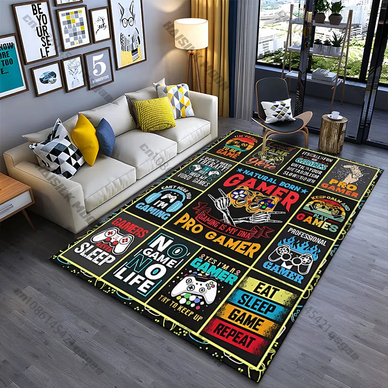 Gaming passion dedication and lifestyle carpet Yoga living room room decor children's crawling mat doormat area rug