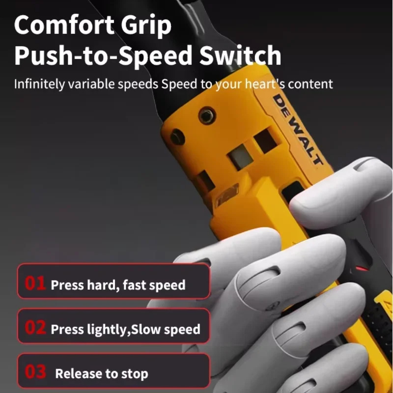 Dewalt DCF512 10MM Cordless Driver Multifunction Variable Speed Wrench Brushless Ratchet Right Angle Wrench