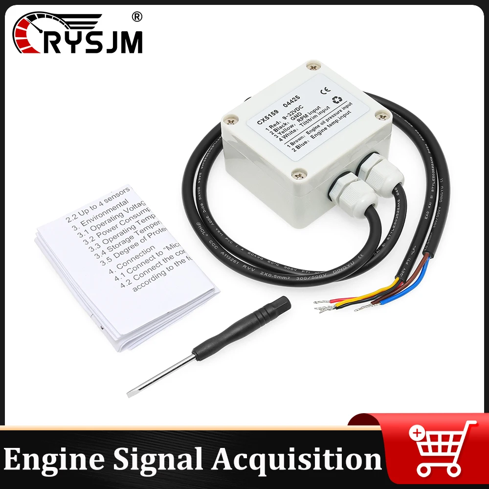 NMEA 2000 Engine Signal Acquisition Adapter NMEA 2000 Automotive Interior Components Connector T-Converter For Marine Boat Car