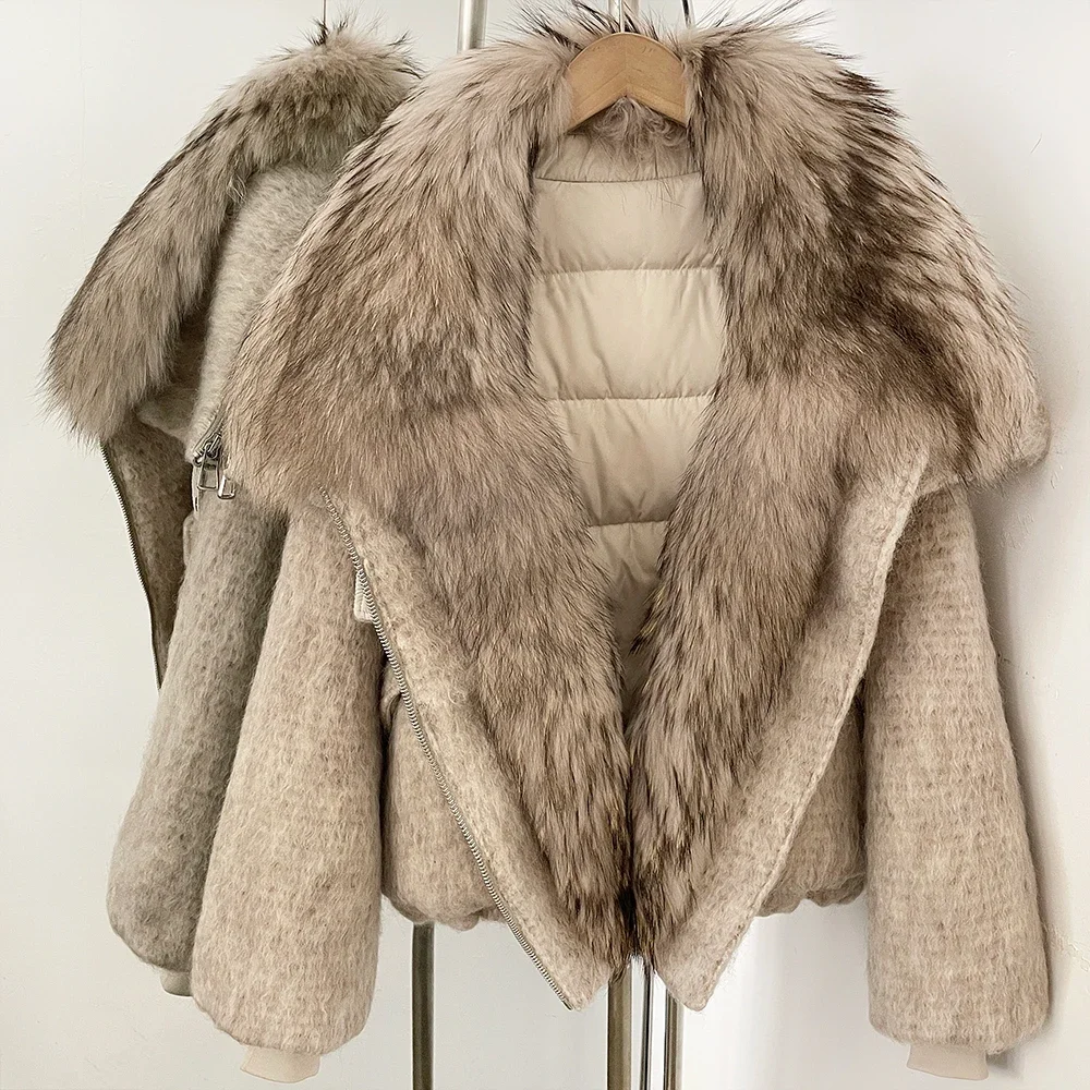 Women's Oversized Duck Down Coat Female Parkas 2026 Winter Puffer Jacket Ultra Warm Real Fox Fur Warm Lightweight Padded Jackets - view 5