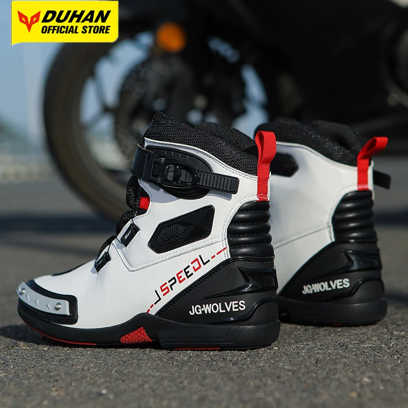 

New Motorcycle Boots Man Motos Riders Protective Boots Waterproof Non-slip Motocross Mountain Racing Shoes