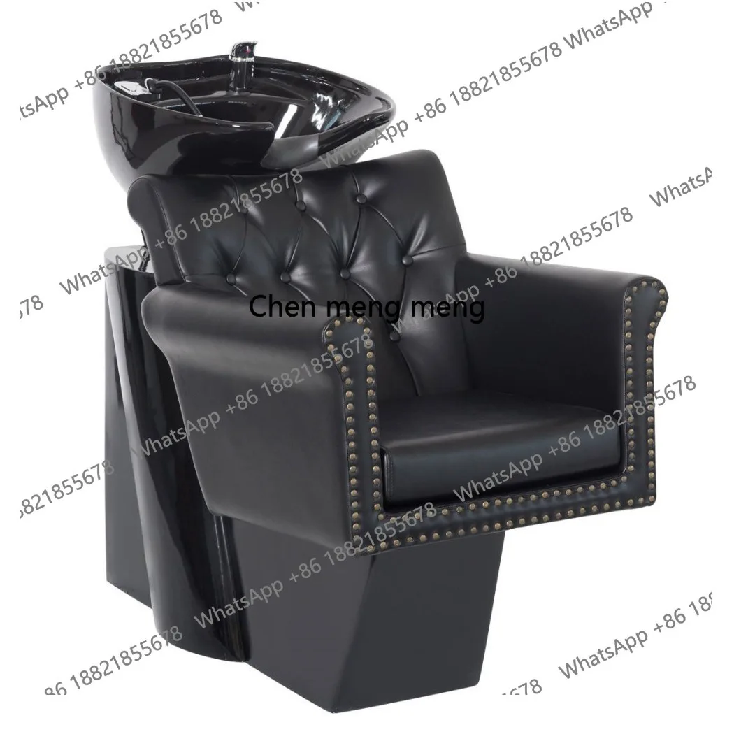 

Shampoo bed Barber shop hair special semi-reclining retro salon flush bed