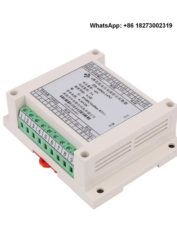 Module d'Acquisition à Isolation Analogique de Courant RS485 Modbus TCP Universel à 4 Canaux AC/DC, Haute Vitesse