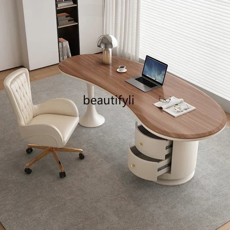 

ls 42ls 42Medieval style study desk household simple computer walnut solid wood desk