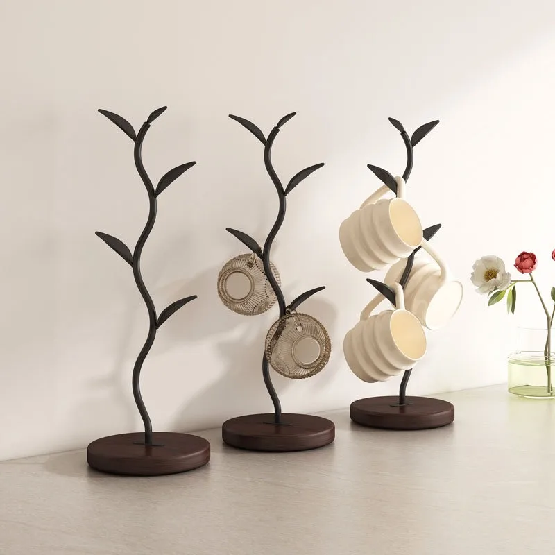 Creative ornament tree cup holder, household living room decorative cup holder, entrance key storage