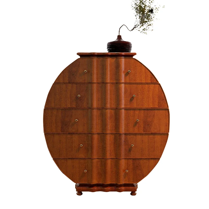 

French retro creative chest of drawers, living room art decoration cabinet, light luxury bedroom storage cabinet, antique chest