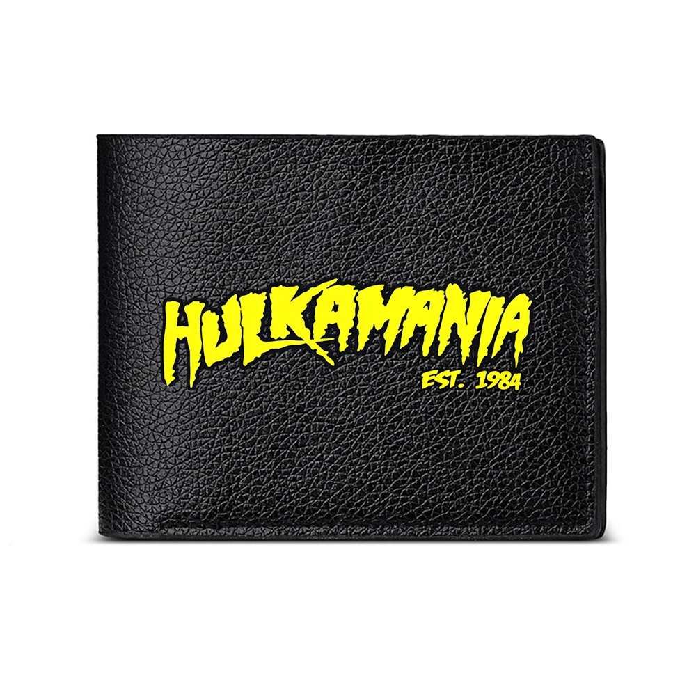 Hulkamania Est 1984 Men's Wallet Card Holder Casual Business Fashion Print Design Style Statement Accessory