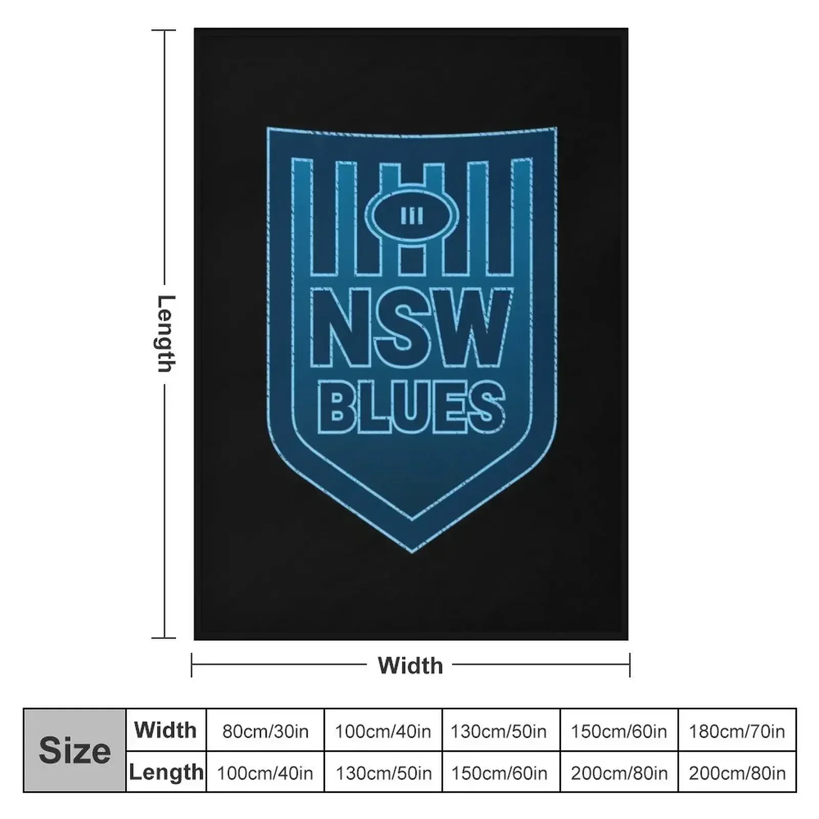 NSW State of Origin Throw Blanket heavy to sleep For Decorative Sofa Soft Big Blankets