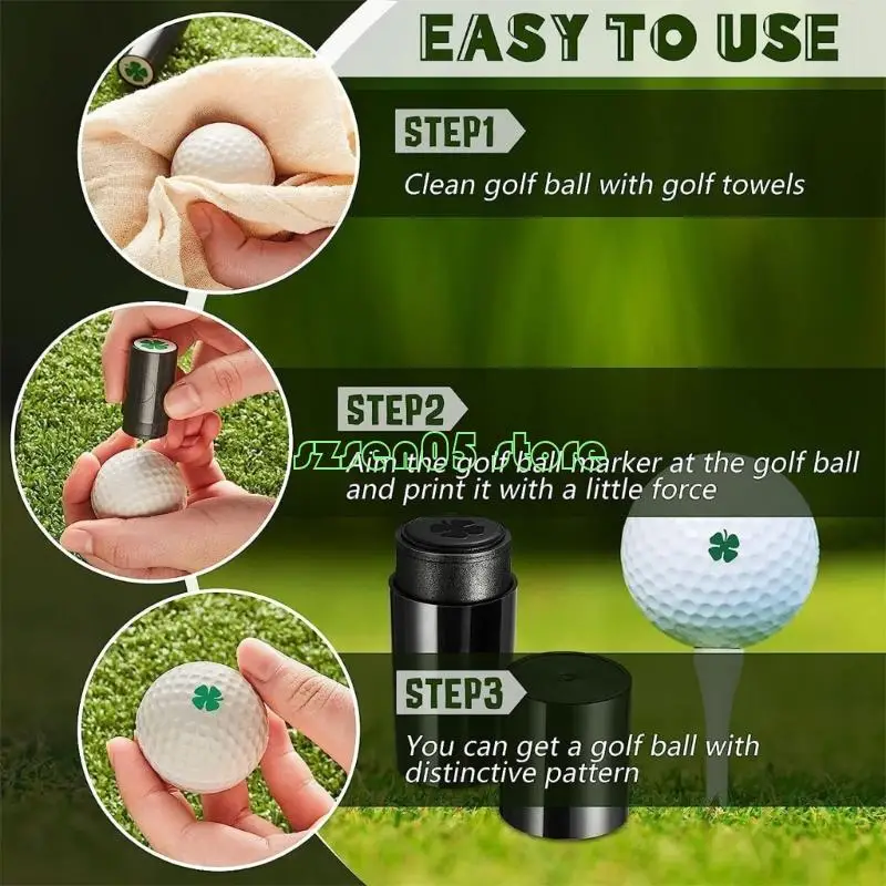 G32E Golf Ball محاذاة العلامات الأداة Golf Ball STAMPER DERAMERATIONS SEAL SEAL