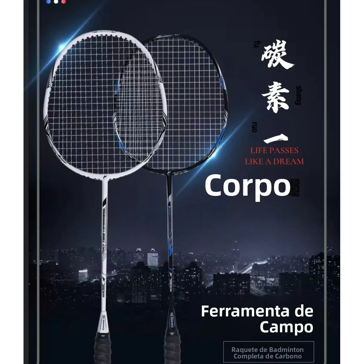 ultra-light-full-carbon-fiber-badminton-racket-4u-single-stick-durable-for-men-women-training-and-competition-special