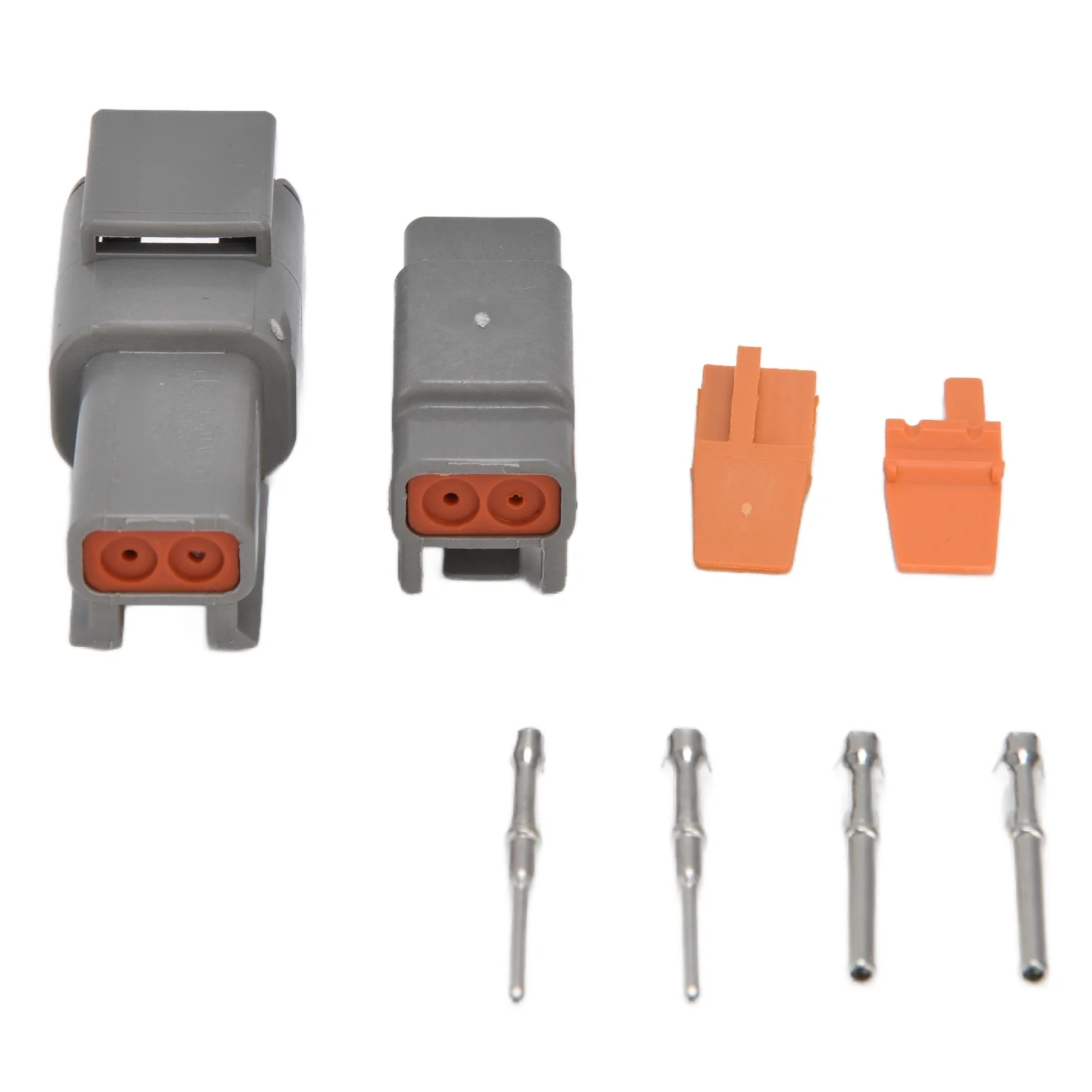 5 Sets Waterproof Connectors 2 Pin Electrical DTM Connector Kits with Terminals Connector Inserts for Home Industry