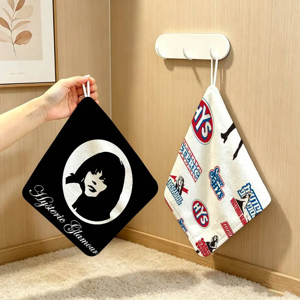 Popular Street Brand H-Hysteric G-lamour Polyester Hanging Kitchen Hand Towel Durable Wear Resistant  Versatilee Throughout Home