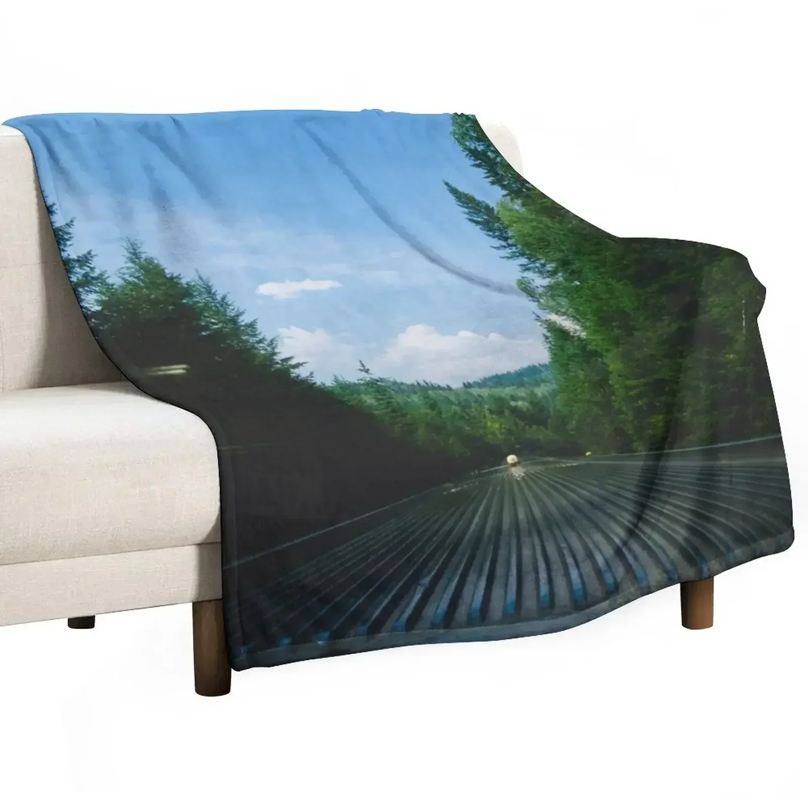 VIA Rail Throw Blanket for babies Bed covers Blankets For Bed Shaggy Summer Furry Blankets